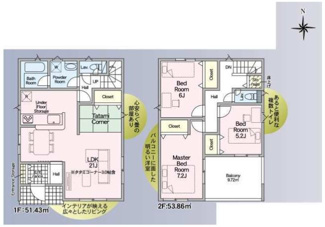 【間取り】 | 新築戸建　神戸市西区伊川谷町有瀬 | ３ＬＤＫ＋畳コーナー