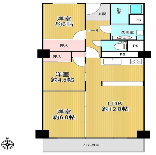 御影グランドハイツの間取り