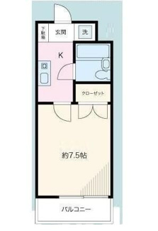 【間取り】 | フラット７５ | 間取りです。