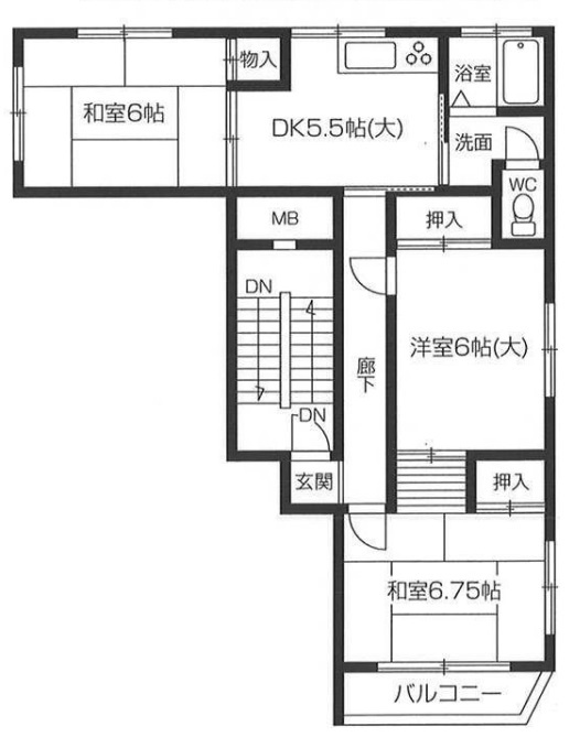 栗原マンションの間取り