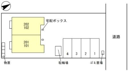 Pino・Parco（ピノ・パルコ）の区画図