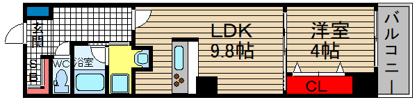 アンビシャス鎗屋町の間取り
