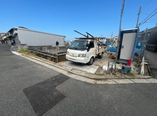 ◆堺市東区日置荘西町　新築一戸建ての外観|現在の進捗状況です！順調に作業進行中、完成が待ち遠しいです！詳細の間取り等、お気軽にお問い合わせください！
