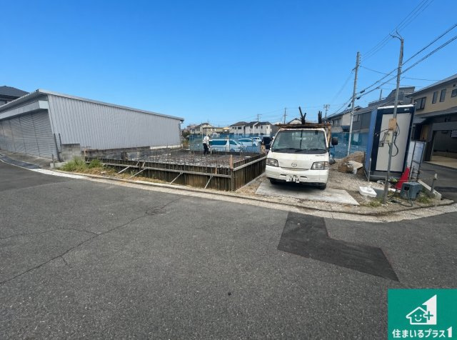 ◆堺市東区日置荘西町　新築一戸建ての外観|現在の進捗状況です！順調に作業進行中、完成が待ち遠しいです！詳細の間取り等、お気軽にお問い合わせください！