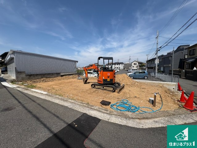 堺市東区日置荘西町　新築一戸建ての外観|現在建築中！落ち着いた街並みで新生活を始めることが出来そう！周辺の物件も併せてご紹介させて頂きます！