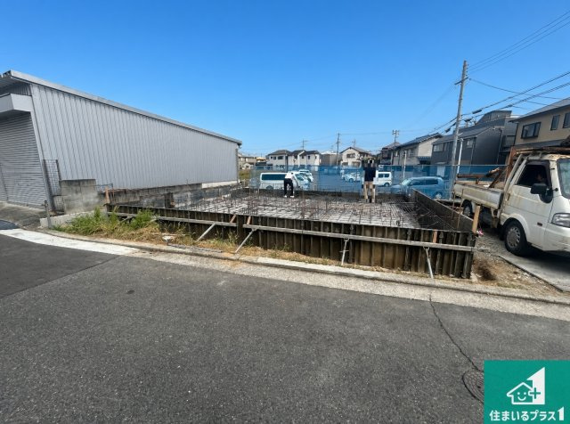◆堺市東区日置荘西町　新築一戸建ての外観|現在の進捗状況です！順調に作業進行中、完成が待ち遠しいです！詳細の間取り等、お気軽にお問い合わせください！