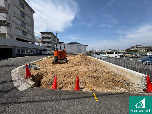 堺市東区日置荘西町　新築一戸建ての外観|現在建築中！落ち着いた街並みで新生活を始めることが出来そう！周辺の物件も併せてご紹介させて頂きます！