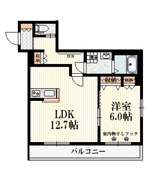 レオガーデンの間取り|　★ＬＤＫ広々１２帖、角部屋２面採光で明るいお部屋です♪