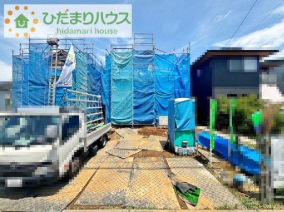 【駐車場】 | つくばみらい市富士見ヶ丘３丁目26番　新築戸建　B号棟 | 7月30日撮影