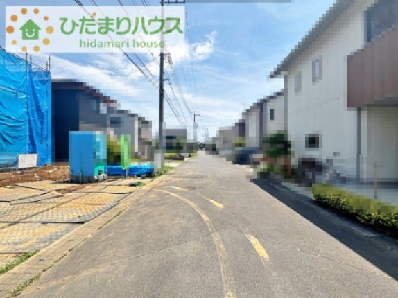 【前面道路含む現地写真】 | つくばみらい市富士見ヶ丘３丁目26番　新築戸建　B号棟 | 7月30日撮影