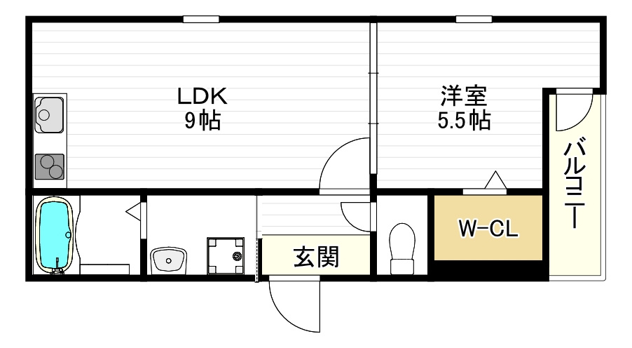 フジパレス山之内ノースの間取り