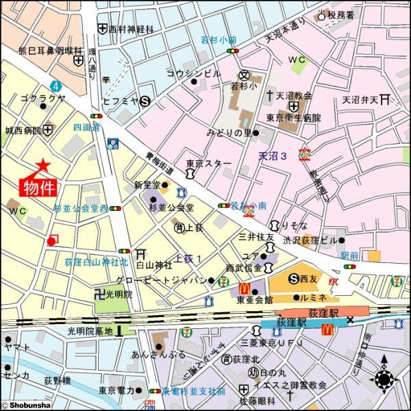 ロサレス荻窪の地図