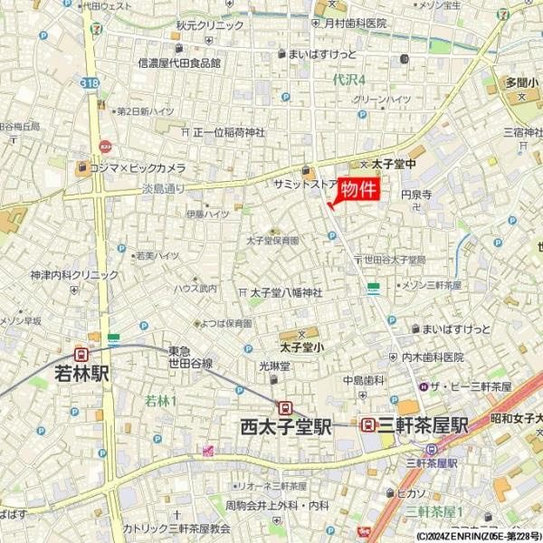 ティアラ三軒茶屋の地図