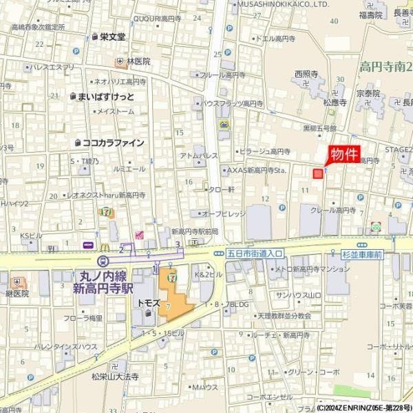 ヴィラージオ２１１の地図