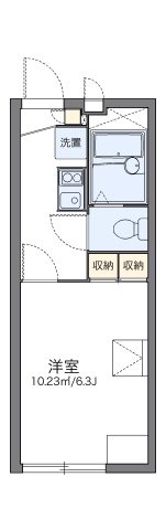 レオパレスぬまたの間取り