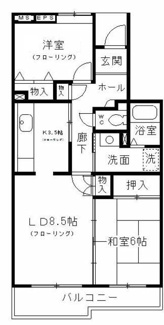 【間取り】 | コーポレート小金井梶野通り７号棟 | 間取りです。