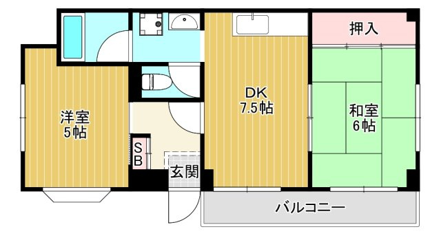【間取り】 | EMS COURT関目
