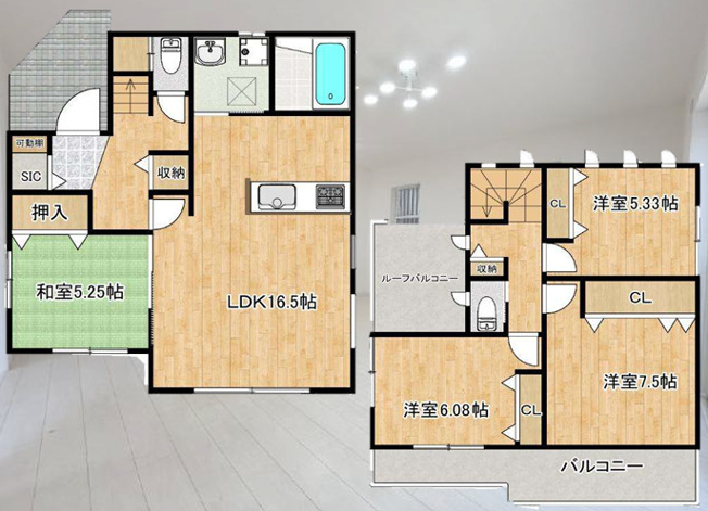 【間取り】 | 海老名市社家3丁目 中古戸建て 全1棟【仲介手数料無料】 | 海老名市を中心に地域密着で営業♪不動産のことなら「大樹不動産」へ