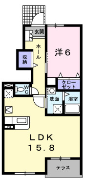 【間取り】 | グレイス・パークＡ