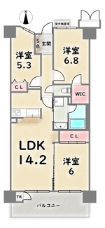 【間取り】 | サンシティ西京極弐番館