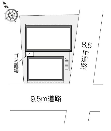 レオパレスロワールⅡの区画図