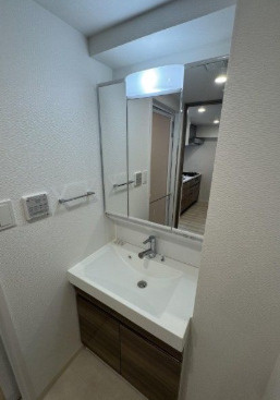 S-RESIDENCE両国parksideの洗面所|コンパクトで使いやすい洗面所