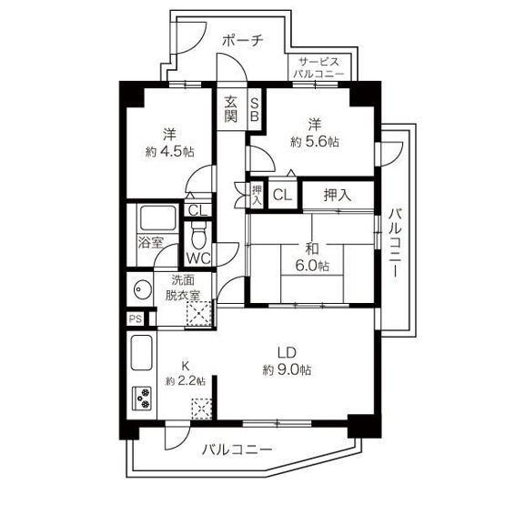 【間取り】 | コートハウス常盤台