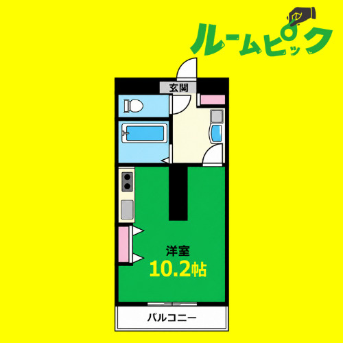 Wohnung K　名古屋市賃貸　仲介手数料無料の間取り