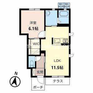 舞鶴市字小倉のアパート