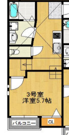 【間取り】 | クレオ箱崎宮前八番館