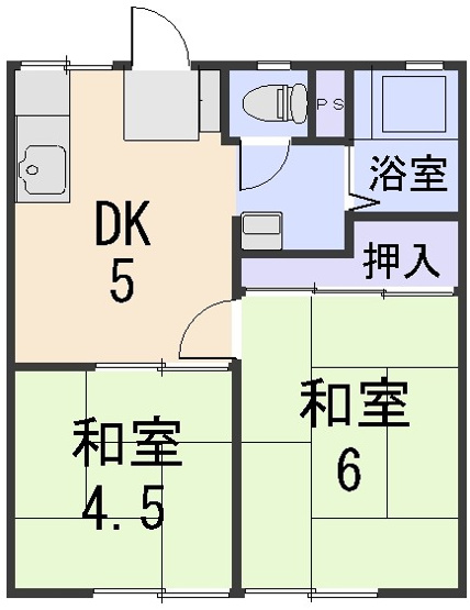 【間取り】 | ハイツシンコーＡ