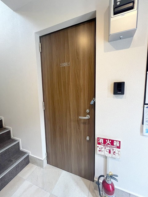 あおばハイツの玄関