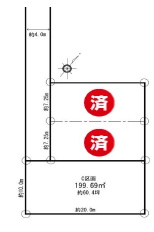 川越市広栄町　売地　建築条件なしの土地図
