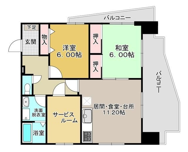 マホロバの間取り|間取りです。