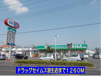 【周辺】 | グラント　ジェルメ弐番館 | ドラッグセイムス羽生店まで1260m