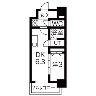 【間取り】 | メイクスWアート名駅南Ⅲ