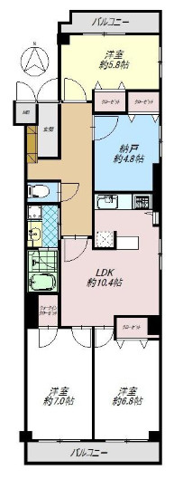 親王塚マンションの外観