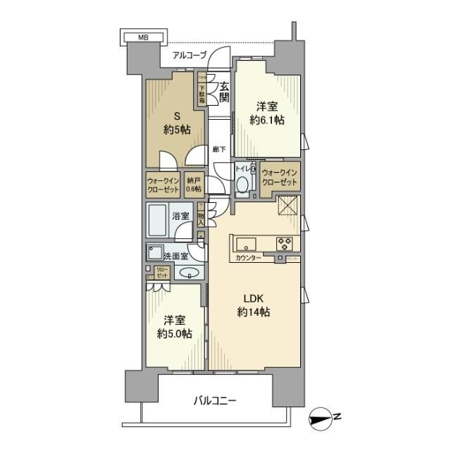 ジオ南砂町の間取り