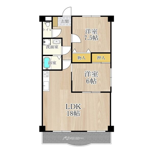 パレーシャル21の間取り