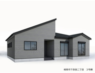 岐阜市下奈良平屋の新築建売1邸！お車並列4台可能！市橋小学校まで徒歩23分！南西角地！日当り良好！の画像