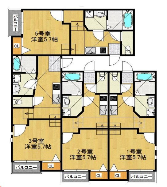 【間取り】 | クレオ箱崎宮前八番館 | 広さや収納の配置など、ぜひご確認ください。
