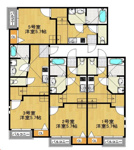 【間取り】 | クレオ箱崎宮前八番館 | 広さや収納の配置など、ぜひご確認ください。