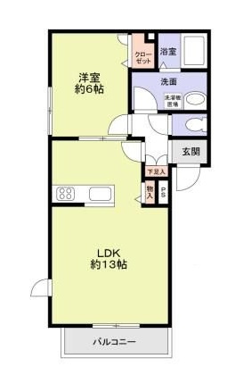 Ｔｗｉｎ　Ｌｅａｖｅｓ　Ｂの間取り|間取りです。