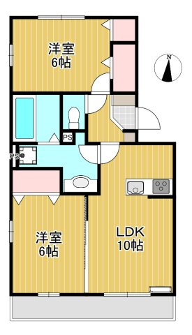 レスポワールAの間取り