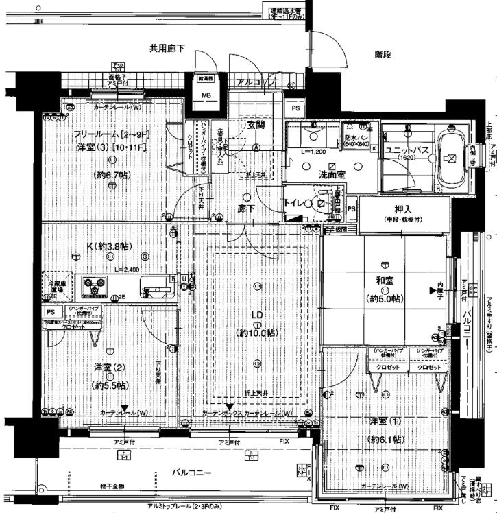 エスリード守口豊秀町の間取り