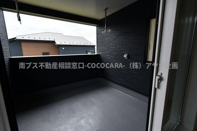 中央市井之口の新築一戸建のバルコニー|北東から撮影