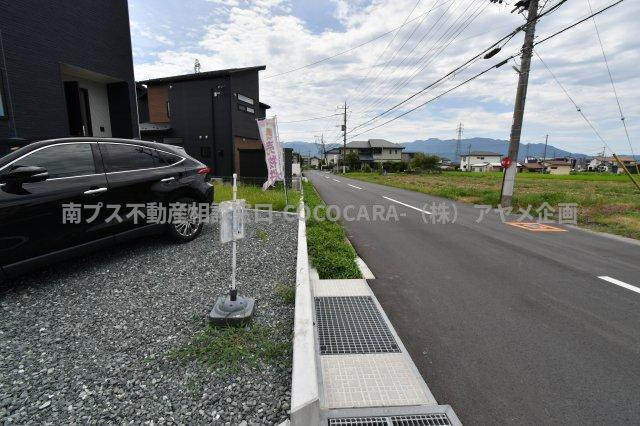 中央市井之口の新築一戸建のその他|西側道路境界