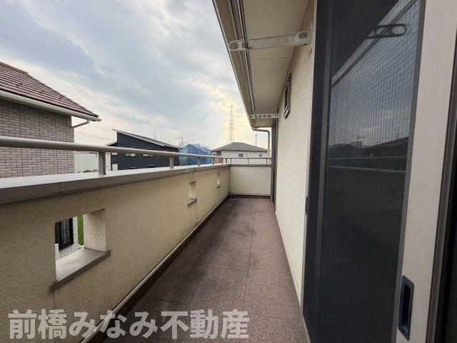 【中古】前橋市箱田町　４LDKのバルコニー|バルコニーからの眺めを楽しみながら食事をしませんか