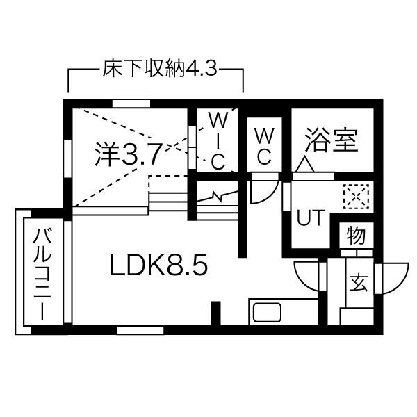 HS津金の間取り