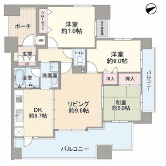 【間取り】 | ワコーレ西宮フェリッツァ